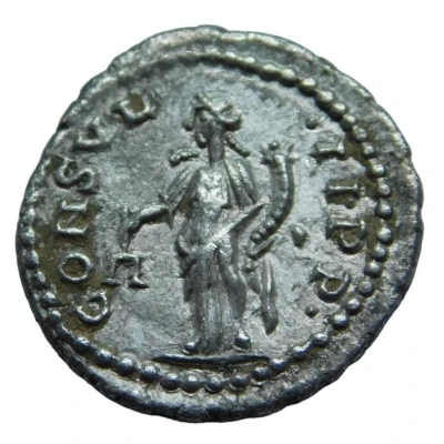 Denarius - Elagabalus CONSVL II P P; Aequitas back
