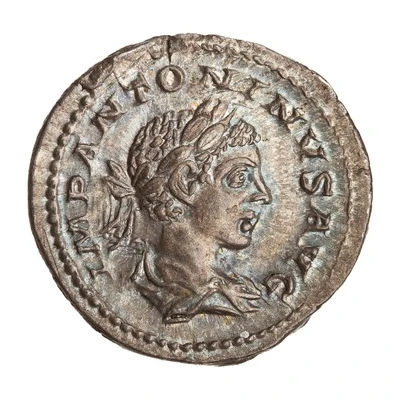 Denarius - Elagabalus FIDES MILITVM; Fides front