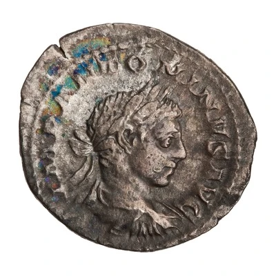 Denarius - Elagabalus FIDES MILITVM; Fides front