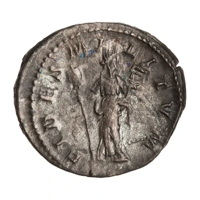 Denarius - Elagabalus FIDES MILITVM; Fides back