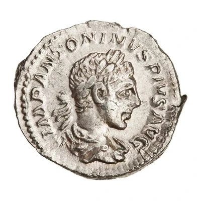 Denarius - Elagabalus FORTVNAE AVG; Fortuna front