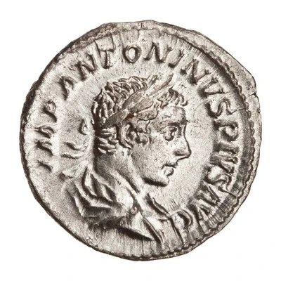 Denarius - Elagabalus FORTVNAE REDVCI; Fortuna front