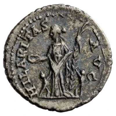 Denarius - Elagabalus HILARITAS AVG; Hilaritas back