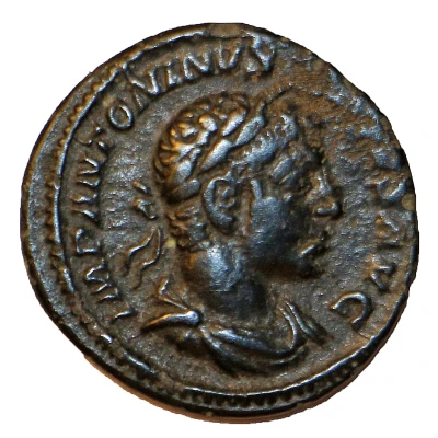 Denarius - Elagabalus INVICTVS SACERDOS AVG Barbarous imitation front