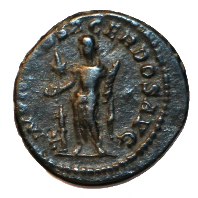 Denarius - Elagabalus INVICTVS SACERDOS AVG Barbarous imitation back