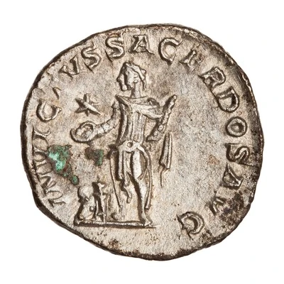 Denarius - Elagabalus INVICTVS SACERDOS AVG back