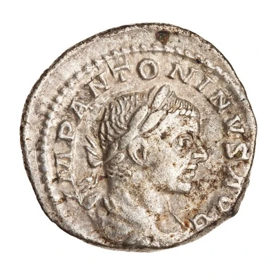 Denarius - Elagabalus IOVI CONSERVATORI; Jupiter front
