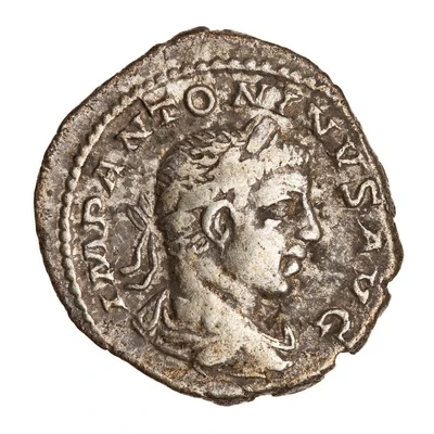 Denarius - Elagabalus IOVI CONSERVATORI; Jupiter front