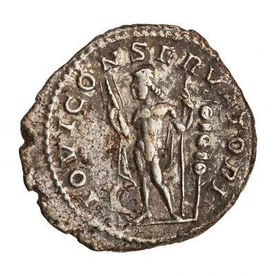Denarius - Elagabalus IOVI CONSERVATORI; Jupiter back