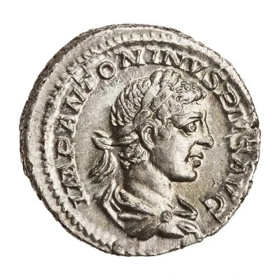 Denarius - Elagabalus LIBERALITAS AVG II; Liberalitas front