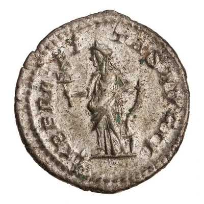 Denarius - Elagabalus LIBERALITAS AVG II; Liberalitas back