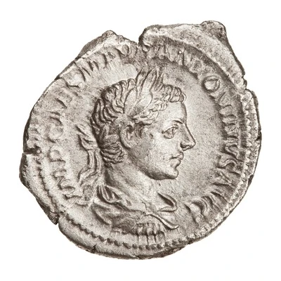 Denarius - Elagabalus MARS VICTOR; Mars front