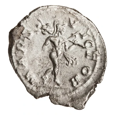 Denarius - Elagabalus MARS VICTOR; Mars back