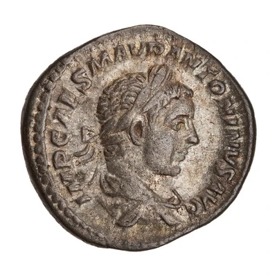 Denarius - Elagabalus P M TR P COS P P; Roma and Victory front
