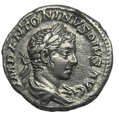 Denarius - Elagabalus P M TR P IIII COS III P P; Providentia front