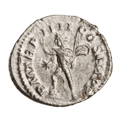 Denarius - Elagabalus P M TR P IIII COS III P P; Sol back