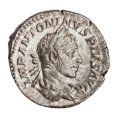 Denarius - Elagabalus P M TR P IIII COS III P P; Sol front
