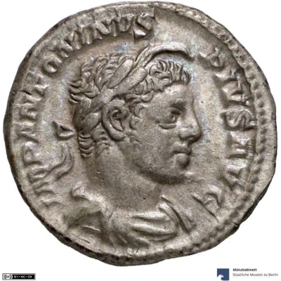 Denarius - Elagabalus P M TR P IIII COS III P P front