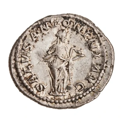 Denarius - Elagabalus SALVS ANTONINI AVG; Salus back