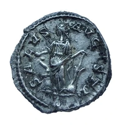 Denarius - Elagabalus SALVS AVGVSTI; Salus back