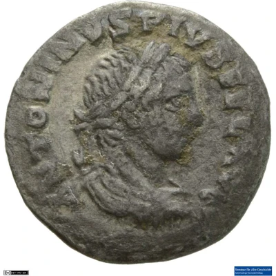 Denarius - Elagabalus SANCT DEO SOLI ELAGABAL; Sol Invictus front