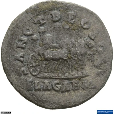 Denarius - Elagabalus SANCT DEO SOLI ELAGABAL; Sol Invictus back