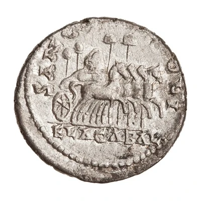 Denarius - Elagabalus SANCT DEO SOLI ELAGABAL; Sol Invictus back