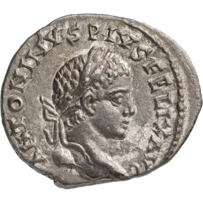 Denarius - Elagabalus SANCT DEO SOLI ELAGABAL; Sol Invictus front