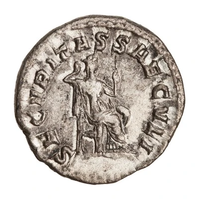 Denarius - Elagabalus SECVRITAS SAECVLI; Securitas back