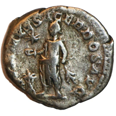 Denarius - Elagabalus SVMMVS SACERDOS AVG back