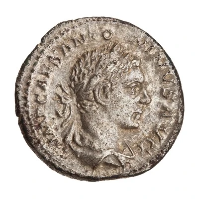 Denarius - Elagabalus VICTOR ANTONINI AVG; Victory front