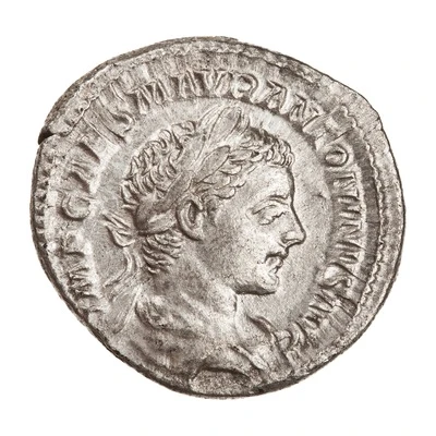 Denarius - Elagabalus VICTOR ANTONINI AVG; Victory front