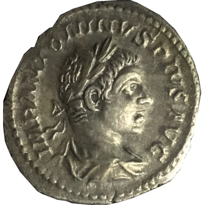 Denarius - Elagabalus VICTORIA AVG; Victory front