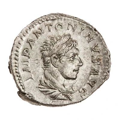 Denarius - Elagabalus VICTORIA AVG; Victory front