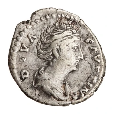 Denarius - Faustina the Elder AED DIV FAVSTINAE front