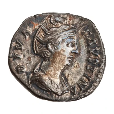Denarius - Faustina the Elder AETERNITAS; Aeternitas front
