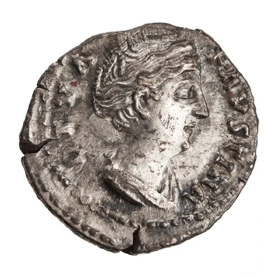 Denarius - Faustina the Elder AETERNITAS; Juno front