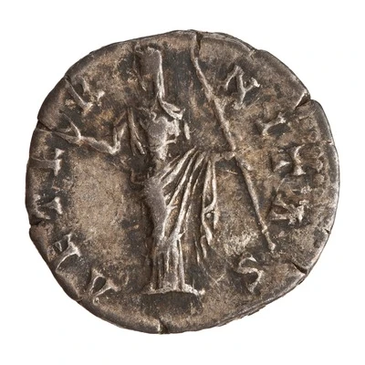 Denarius - Faustina the Elder AETERNITAS; Juno back