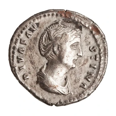 Denarius - Faustina the Elder AETERNITAS front