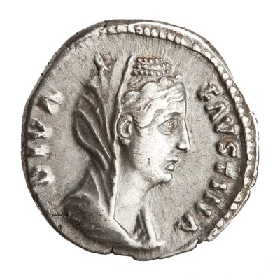 Denarius - Faustina the Elder AETERNITAS front