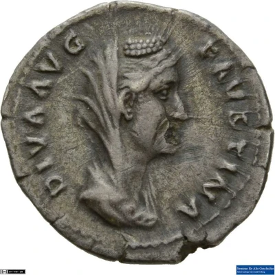 Denarius - Faustina the Elder AETERNITAS front