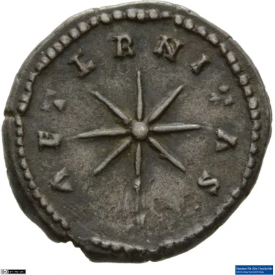 Denarius - Faustina the Elder AETERNITAS back