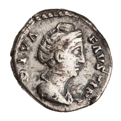Denarius - Faustina the Elder AVGVSTA; Juno front
