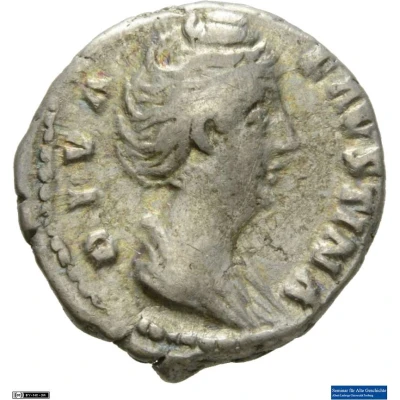 Denarius - Faustina the Elder AVGVSTA; Pietas front