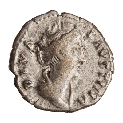 Denarius - Faustina the Elder AVGVSTA; Vesta front