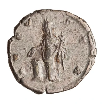 Denarius - Faustina the Elder AVGVSTA; Vesta back