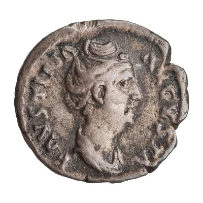 Denarius - Faustina the Elder CONCORDIA AVG; Concordia front