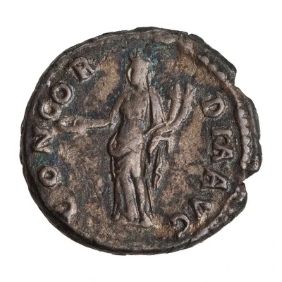 Denarius - Faustina the Elder CONCORDIA AVG; Concordia back