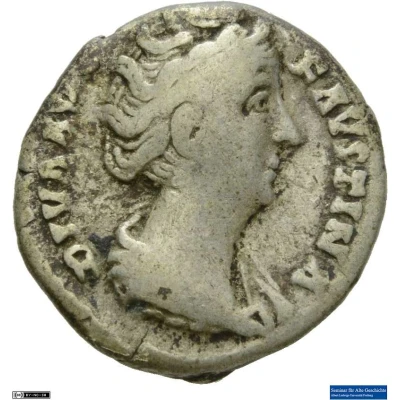 Denarius - Faustina the Elder CONSECRATIO; Ceres front