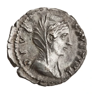 Denarius - Faustina the Elder CONSECRATIO front